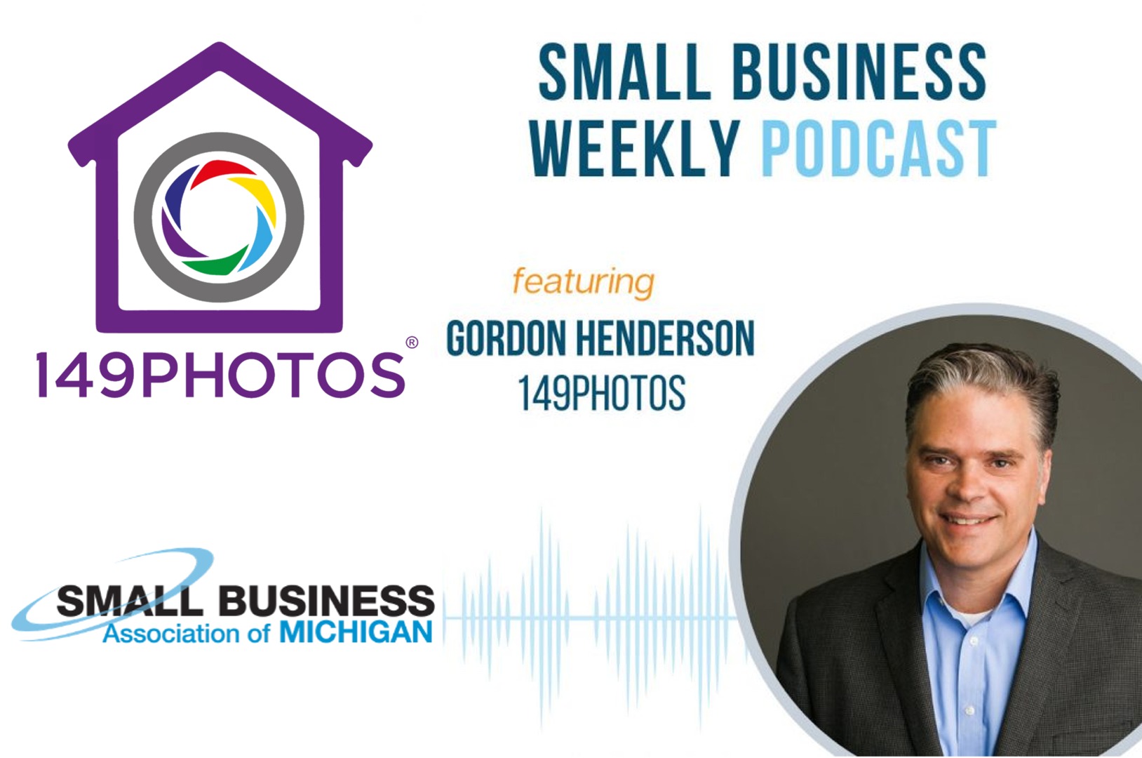 Small Business Association of Michigan logo and picture of Gordon Henderson